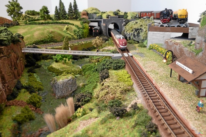 209 Feuchtgebiet.JPG - Blick über das Feuchtgebiet und den Haltepunkt Ennschleife. Der Steg ist Teil des beliebten Wanderweges durch das Enntal